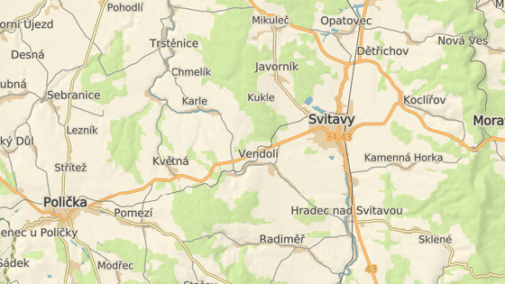 Nehoda se stala pobl obce Vendol na Svitavsku.