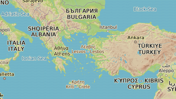 �eck� ostrov Kastelorizo u tureck�ho pob�e�� (orienta�n� m�sto nehody)