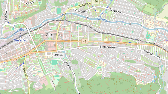 Začátek a konec opravovaného úseku. Začátek a konec opravovaného úseku.