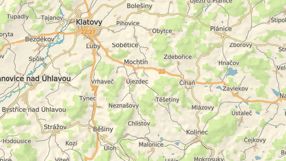 Řidič havaroval na silnici mezi Kolincem a Jindřichovicemi na Klatovsku.