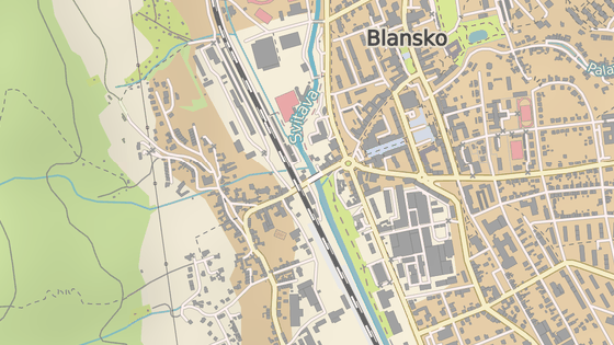 Železniční přejezd v Blansku, na němž dodávka jen těsně uhnula vlaku. Železniční přejezd v Blansku, na němž dodávka jen těsně uhnula vlaku.