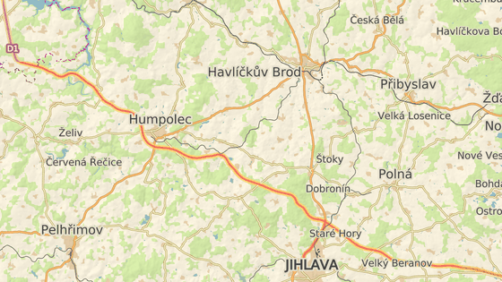 Nehoda se stala na 95. kilometru ve směru na Prahu.