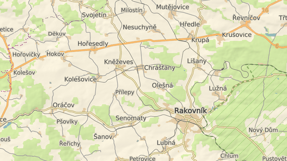 Hemanov se nachz necelch patnct kilometr od Rakovnka.