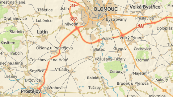 Nehoda uzavřela dálnici D46 mezi Olomoucí a Olšany u Prostějova.