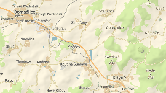 Mladá řidička havarovala poblíž obce Spáňov na silnici mezi Kdyní a Domažlicemi.