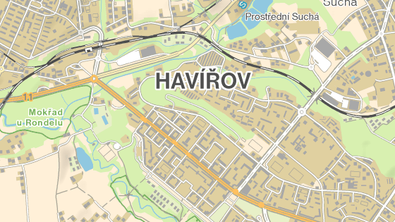 Hav��ovsk� lesopark Stromovka se t�hne tak�ka od velk�ho rondelu pod�l Hlavn� t��dy.