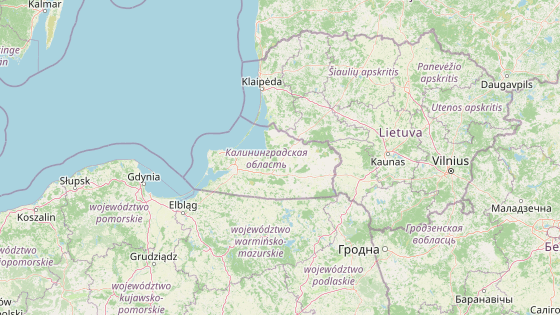 P��stav Baltijsk (�erven�) a Suvalsk� koridor