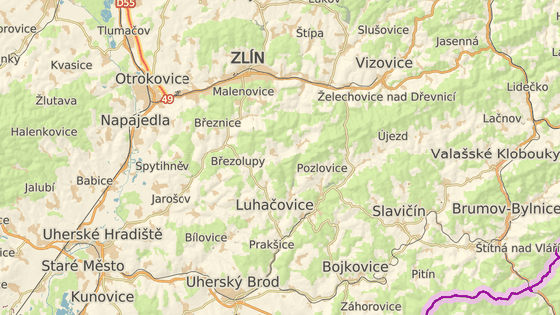 Nehoda se stala mezi obcemi Ludkovice a Řetechov nedaleko Luhačovic na Zlínsku.