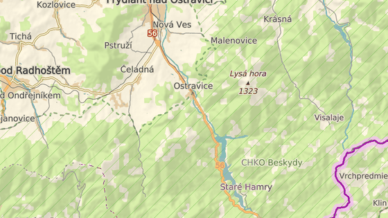 Velomobil policisté zastavili v obci Ostravice, mířil do hor po silnici I/56 směrem na Staré Hamry. Velomobil policisté zastavili v obci Ostravice, mířil do hor po silnici I/56 směrem na Staré Hamry.