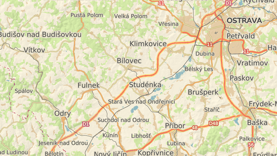 K nehodě došlo na 338. kilometru dálnice D1 ve směru na Prahu. (21. února 2020)