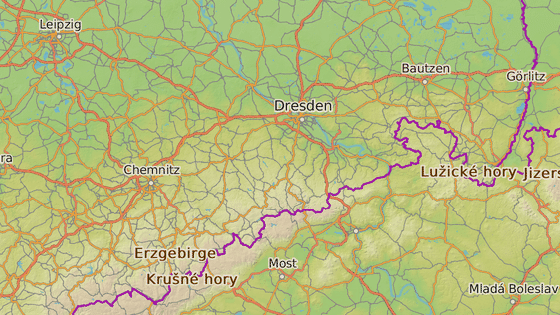 Chemnitz le asi 50 km od eskch hranic