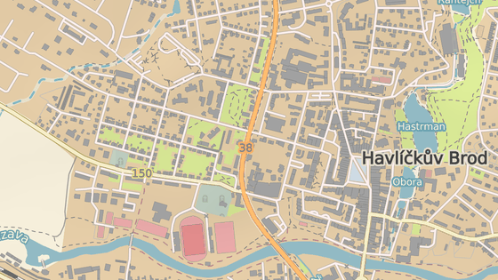 K�i�ovatka Masarykovy a Havl��kovy ulice v Havl��kov� Brod�.