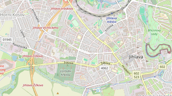 Ulice 17. listopadu v centru Jihlavy. Ulice 17. listopadu v centru Jihlavy.