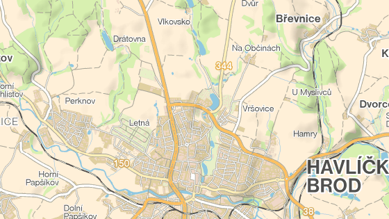 Lokalita Na Nebi na severním okraji Havlíčkova Brodu. Lokalita Na Nebi na severním okraji Havlíčkova Brodu.