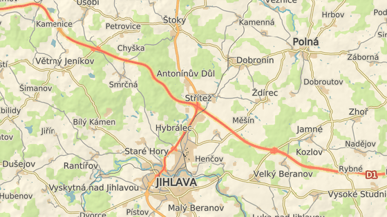 Na 111. km dálnice D1 u Jihlavy je jediný podchod na Vysočině.