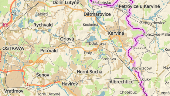 &Scaron;ikm&yacute; kostel stoj&iacute; v karvinsk&eacute; č&aacute;sti Doly, hned u silnice mezi Karvinou a Orlovou.