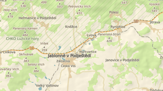 Nehoda se stala ve Lvové v Jablonném v Podještědí.