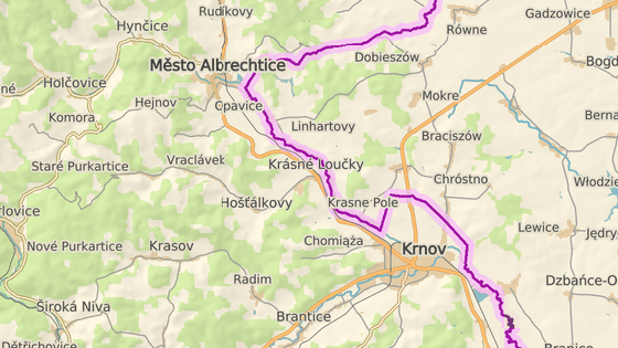 Řidič v audi se řítil po silnici I/57 směrem na Krnov, radar ho změřil v obcí Krásné Loučky.