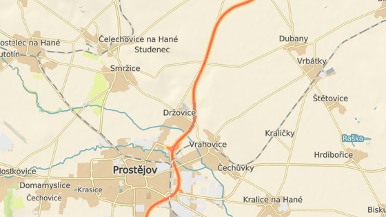 Cisterna havarovala mezi exitem Drovice a Olany na Prostjovsku.