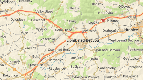 Bu sabah Přerovsk'taki D1 otoyolu iki kazayla kapandı