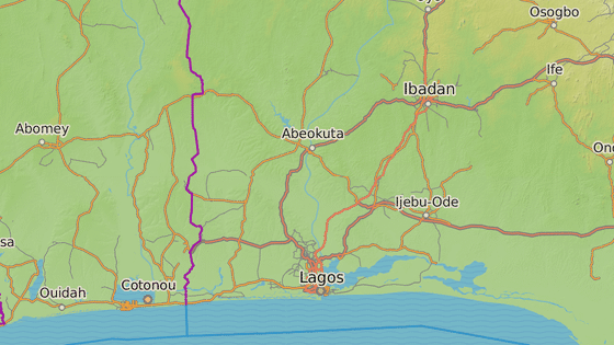 Msto Ayetoro, 145 kilometr severozpadn od Lagosu.