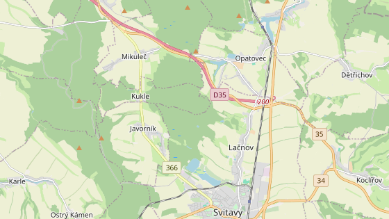 �sek silnice I/35, kter� se od 1. dubna do 31. �ervence zcela uzav�e.