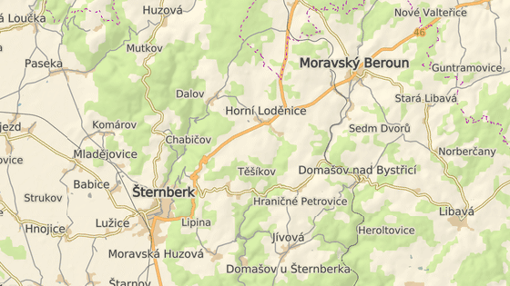 Nehoda se stala mezi Horn� Lod�nic� a k�i�ovatkou na Brunt�l a Opavu.