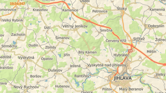 K incidentu dolo na silnici mezi imanovem a Hlvkovem na Jihlavsku.