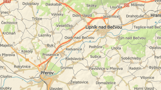Kvli uzavrce silnice mezi Prosenicemi a Osekem nad Bevou lze nyn bez poplatku vyut dlnici D1 od Perova k Lipnku nad Bevou (exit 294).