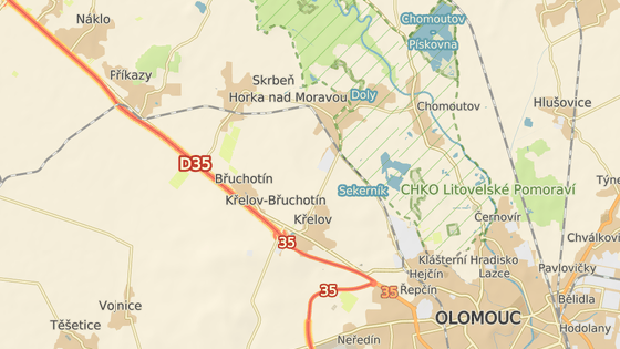 Nehoda se stala na 257. kilometru dálnice nedaleko Olomouce.