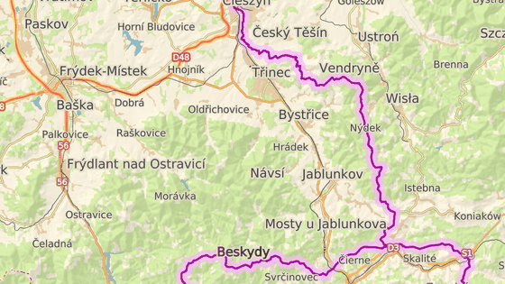 Pension Hluec stl nedaleko esko-polskch hranic.