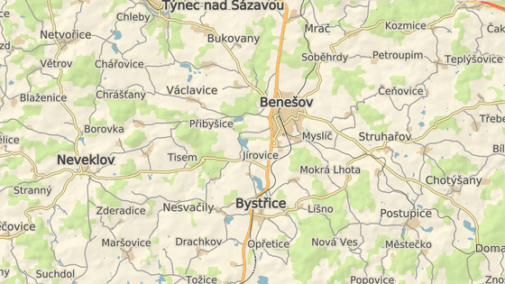 Benešovsk bölgesindeki Bystřice yakınlarında meydana gelen kazada beş kişi yaralandı