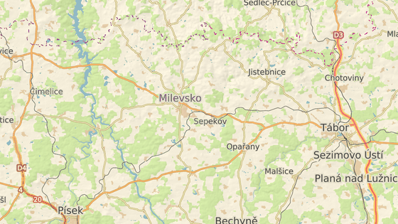 Tragická nehoda se stala poblíž Milevska. Tragická nehoda se stala poblíž Milevska.