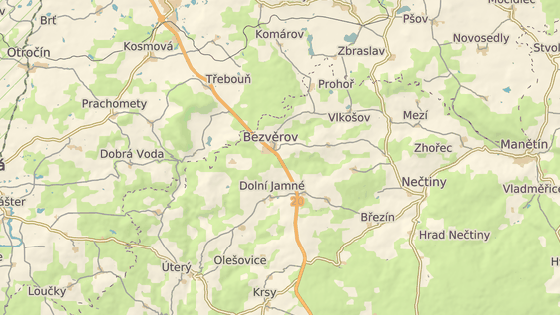 Nehoda se stala u Ostřetína nedaleko Bezvěrova na Plzeňsku. Nehoda se stala u Ostřetína nedaleko Bezvěrova na Plzeňsku.