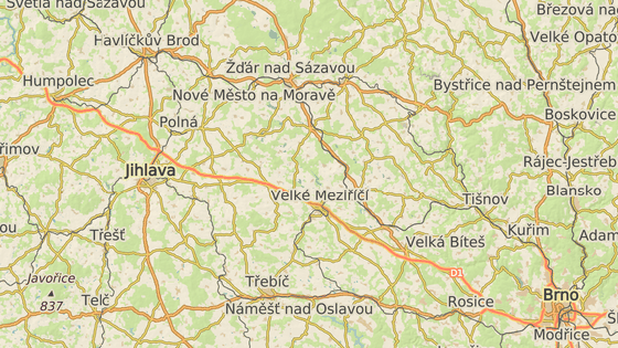 Opravovat se začne dálnice u Velkého Meziříčí (červená značka) a úsek mezi Velkým Beranovem a Měřínem (modrá značka). Opravovat se začne dálnice u Velkého Meziříčí (červená značka) a úsek mezi Velkým Beranovem a Měřínem (modrá značka).