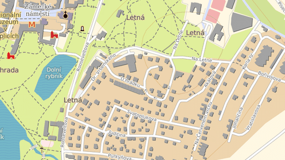 Místo nálezu mrtvoly v Teplicích Místo nálezu mrtvoly v Teplicích