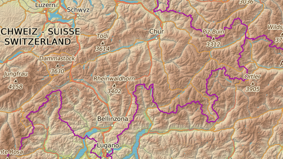 Svatý Mořic leží v jihovýchodním cípu Švýcarska