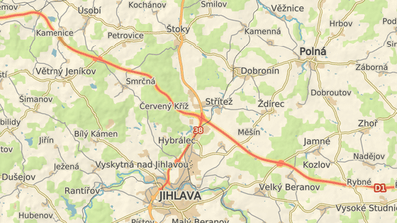 Mostek se nachz na silnici I/38 mezi Havlkovm Brodem a Jihlavou.
