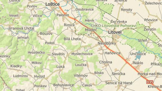 Nehoda autobusu s dětmi na 250. km D35 u Litovle