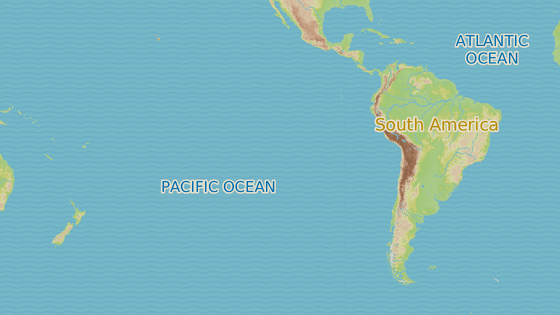 Tahiti (erven znaka) a Velikonon ostrov (modr znaka)