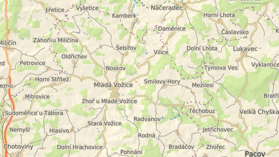 Běleč leží kousek od hranic Jihočeského a Středočeského kraje.