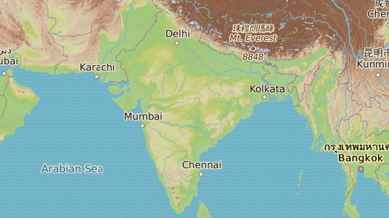 Oslovení respondenti žijí ve státech Goa (červená značka), Kérala (modrá), Uttapradéš (černá), Maháráštra (růžová) a Uttarákhand (šedá).