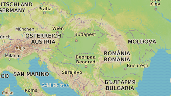 Psychiatrick lebny v Borse (erven znaka) a Sapoce (modr znaka)