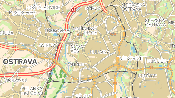 Kolonie Bed�i�ka stoj� u frekventovan� Plze�sk� ulice v katastru ostravsk�ho obvodu Mari�nsk� Hory a Hulv�ky.