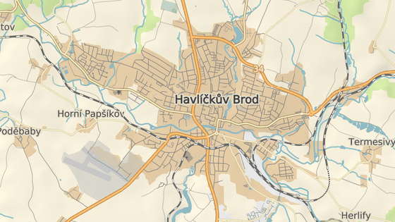 Křižovatka U Vojtěcha v Havlíčkově Brodě. Z hlavního průtahu městem se zde odbočuje na Světlou nad Sázavou. Křižovatka U Vojtěcha v Havlíčkově Brodě. Z hlavního průtahu městem se zde odbočuje na Světlou nad Sázavou.
