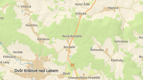 tragická nehoda se stala u obce Kocbeře tragická nehoda se stala u obce Kocbeře