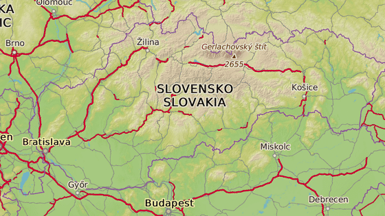 Preov le na vchod Slovenska.