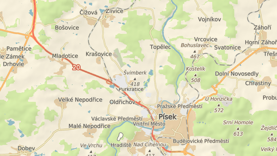 Nehoda se stala u písecké průmyslové zóny. Nehoda se stala u písecké průmyslové zóny.