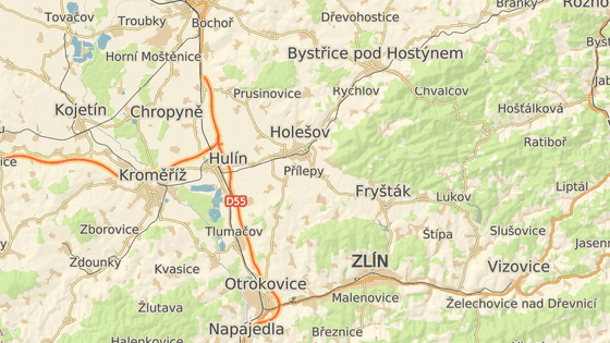 Pr&aacute;ce začnou 1. června u mimo&uacute;rovňov&eacute; křižovatky v Hul&iacute;ně. Sjezdy z d&aacute;lnice do města budou uzavřen&eacute;.