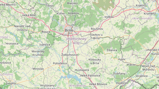 Mapa samosběrů jahod v Jihomoravsk&eacute;m kraji